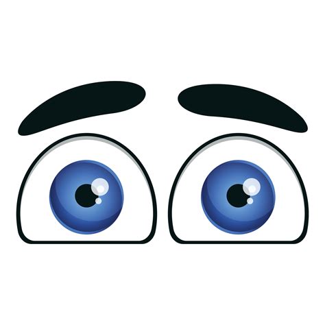 Funny eyes icon, cartoon style 14253521 Vector Art at Vecteezy