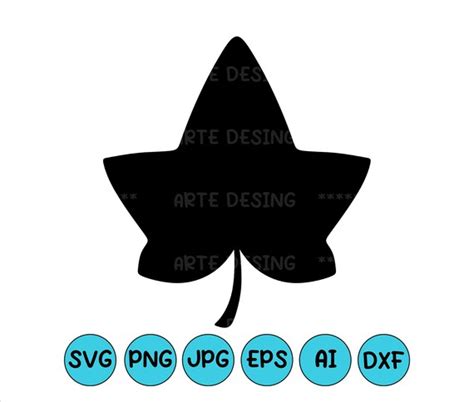 Ivy Leaf Svg Ivy Leaf Silhouette Ivy Leaf Dxf Ivy Leaf Png - Etsy