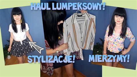 41 HAUL LUMPEKSOWY CUDOWNE PEREŁKI ZAKUPY Z SECONDHANDU STYLIZACJE