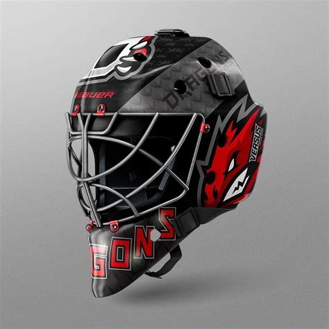 Hockey Goalie Mask Mockup Templates – Sports Templates | Goalie mask ...