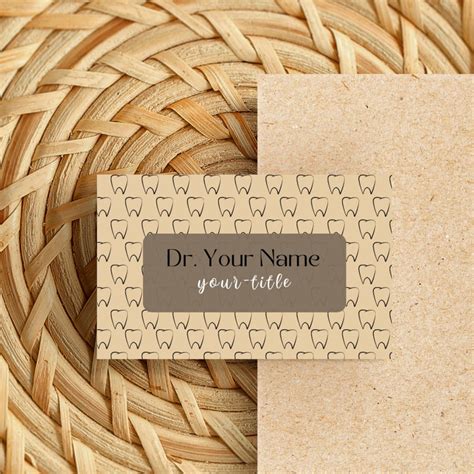 Editable And Printable Dental Business Card Template Qr Code Etsy