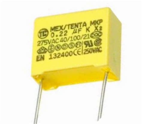 0 22uF 275Vac X2 Safety Capacitor 220n 224K 40 100 21 Pitch 15mm Mains