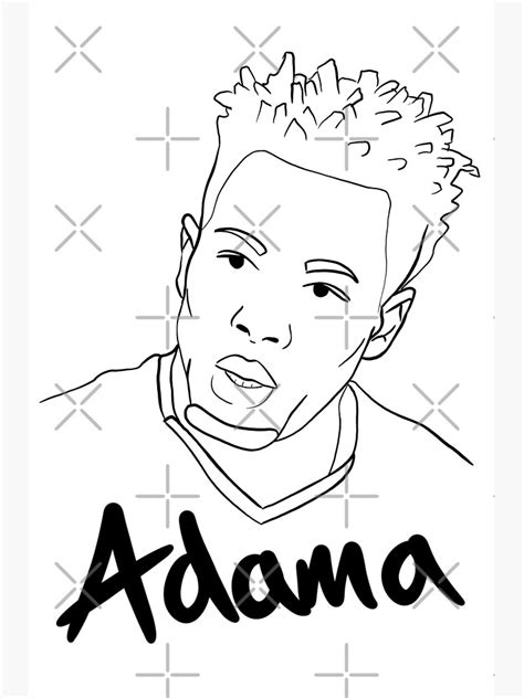 Adama Traore Poster By Irussj Redbubble