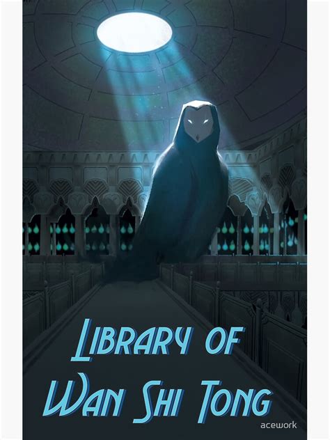 "Wan Shi Tong's library" Poster for Sale by acework | Redbubble