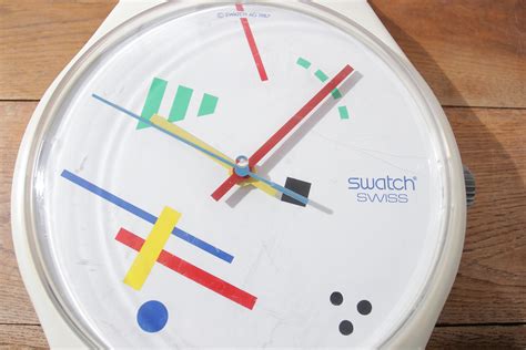 Xl Giant Wall Clock Swatch Vasily Maxi At Stdibs Maxi Swatch