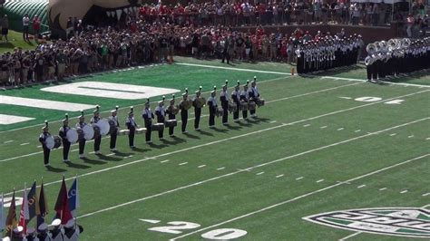 Ohio University Marching 110 Pregame 9316 Tx State Youtube