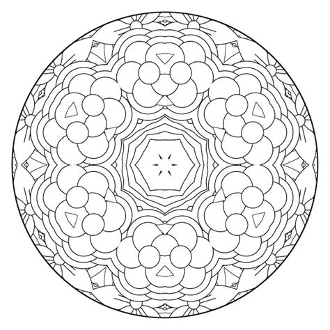 Premium Vector Mandala Coloring Page For Adults Mandala Coloring Page