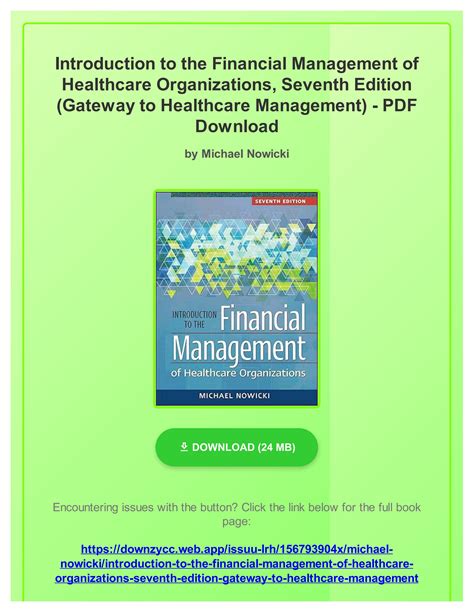 Pdf Pdf Introduction To The Financial Management Of Healthcare