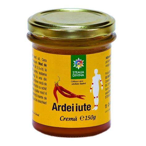 Crema Naturala Cu Ardei Iute 150g Steaua Divina Dr Max Farmacie