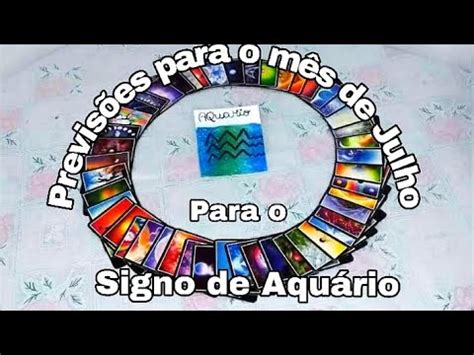 Aquário Previsões para o signo Aquário para o mês de julho de 2021