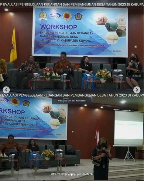 Workshop Evaluasi Pengelolaan Keuangan Dan Pembangunan Desa Tahun 2023