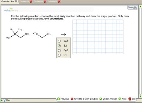 Solved For The Following Reaction Choose The Most Likely