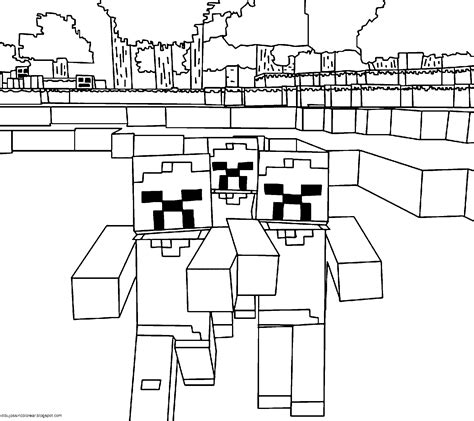 Dibujos De Minecraft Para Colorear Imprimir Y Descargar Pdmrea Sexiz Pix