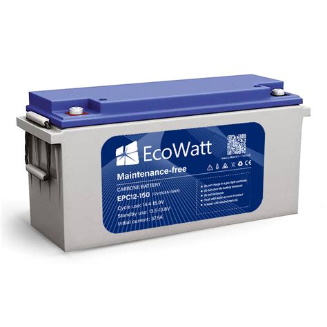 Batterie Solaire 150ah 12v Plomb Carbone Décharge Lente Ecowatt