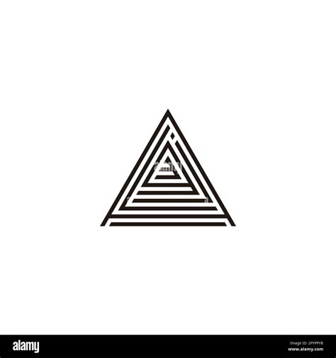 Letter A L J G And Number 3 Triangle Geometric Symbol Simple Logo