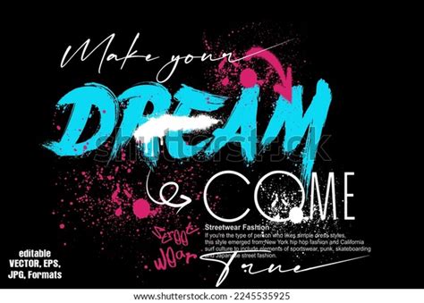 Typography Street Art Graffiti Quotes Vector Stock Vector (Royalty Free ...