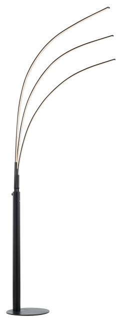 Artiva USA 92 Aurora LED Arch Tree Floor Lamp Touch Dimmer Matt