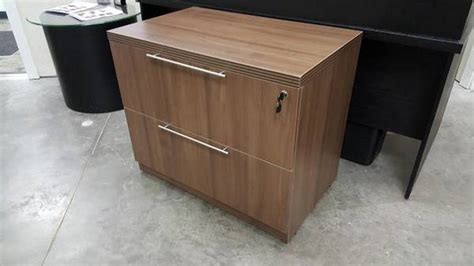 Modern Walnut Lateral File Filing Cabinet Madison Liquidators