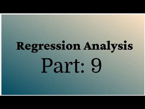 Partial Residual Plot Cook S Distance DFFITS DFBETAS PRESS Statistics