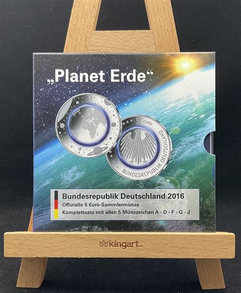 Brd X Euro A D F G J Gedenkm Nzenset Planet Erde Polymerring