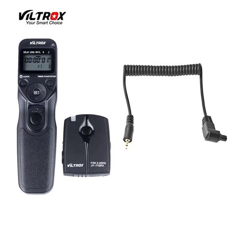 VILTROX JY 710 2 4GHZ FSK Wireless Remote Shutter Controller Set Time