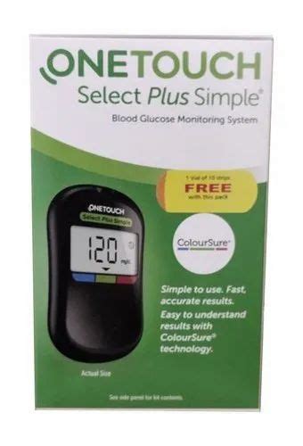 1 50 Mmol L Onetouch Select Plus Simple Blood Glucose Monitoring System