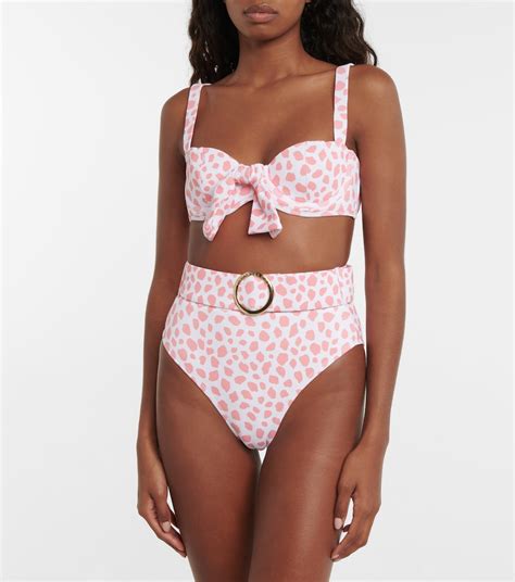 Ursula High Rise Bikini Bottoms In Pink Alexandra Miro Mytheresa