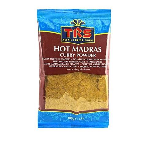 Trs Madras Curry Powder Hot 100gm Spice Village