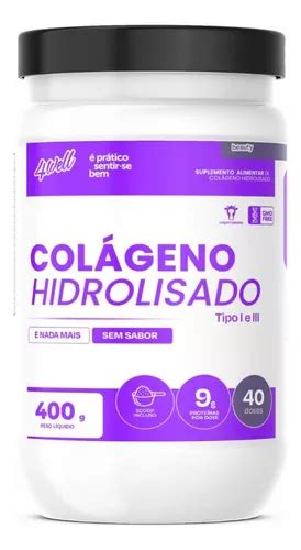 Colágeno hidrolizado 400 g 4 pocillos 100 puro sabor sin sabor de