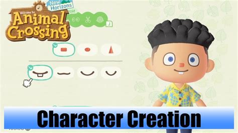 Animal Crossing New Horizons Character Creation Or Character