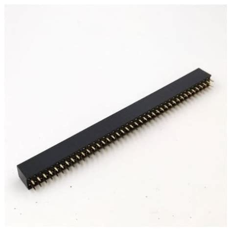 Jual Pin Header Female Strip Double Row X Mm Black Kota