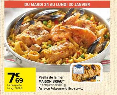 Promo Pa Lla De La Mer Maison Briau Chez Carrefour