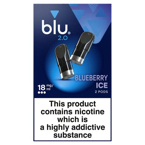 Blu 2 0 Blueberry Ice Vape Pods 18mg Ml BB Foodservice