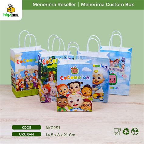 Jual Paper Bag Motif Goodie Bag Anak Motif Karakter Goodie Bag