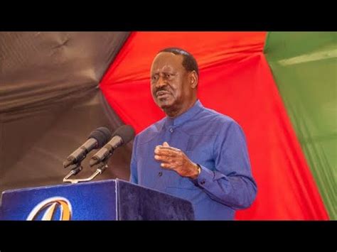 Live Raila Odinga Urgent Address To The Nation About About Wednesday