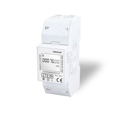 SDM230 DR MID 10 100 A Single Phase Din Rail Energy Meter