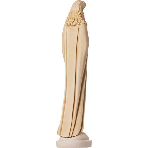 Statues Vierge Marie Mère De Jésus Madonna Statue Albâtre Doré 30Cm