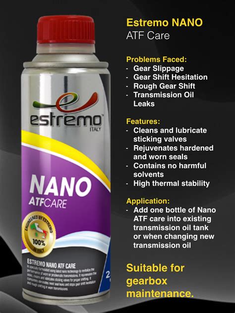 Ready Stock100 Original Estremo Nano ATF Care 250ml Car Oil