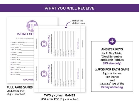 Pi Day Games Printable Games Bundle For A Pi Day Party Pi Day