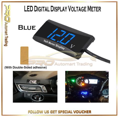 V V D Spec Digital Led Display Voltmeter Car Motorcycle Voltage