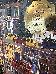 Amazon Galison Winter Lights Foil Puzzle Pieces Holiday