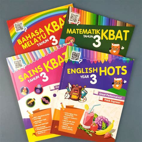 Buku Aktiviti KBAT Set Tahun 3 4 Buku Bahasa Melayu English Sains