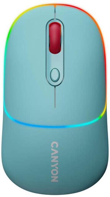 Мышь беспроводная Canyon MW-22 Dual Band RGB Голубая (CNS-CMSW22DCN ...