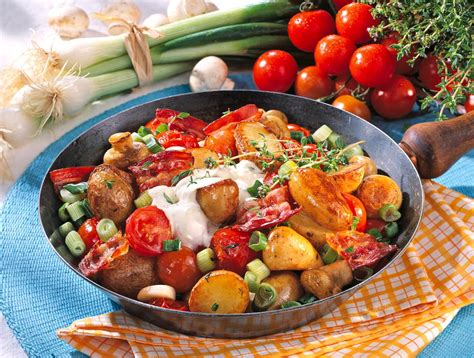 Kartoffel Champignon Pfanne Mit Knusperspeck Rezept LECKER