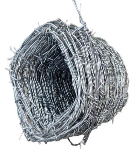 Galvanized Stainless Steel Barbed Wire Wire Diameter 2 5 Mm At Rs 80