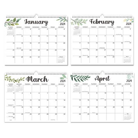 2024 2025 Wall Calendar 18 Monthly Calendar With Writing Space For Easy