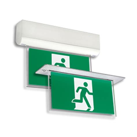 Emergi Lite Lumacell Running Man Pictogram Sign Edge Lit Recessed Or