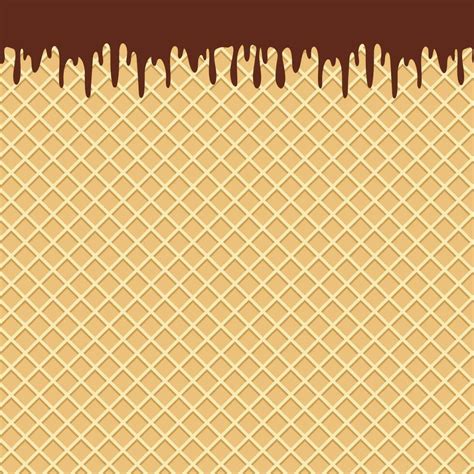 Waffle Background Ice Cream Cone Texture Sweet Dessert Wafer Pattern