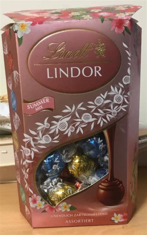 Lindt Lindor Summer Mix Kal Rie Kj A Nutri N Hodnoty