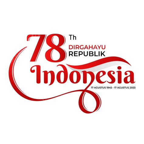 Hut Ri 78 Logo Dirgahayu Republik Indonesia 17 Agustus Vektor Logo Hut Ri 78 Lambang